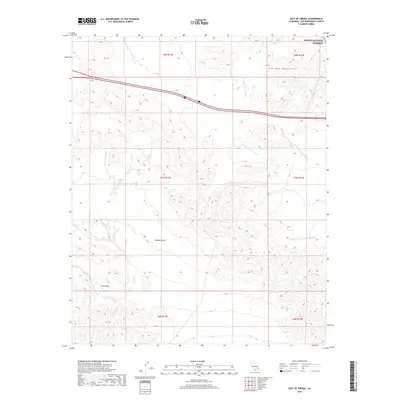 2018 Map of East of Siberia, 2018 Print