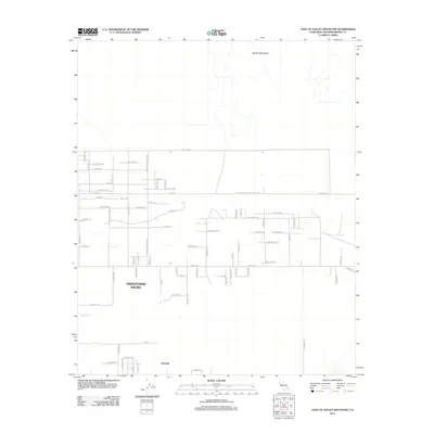 2012 Map of East of Valley Mountain, 2012 Print
