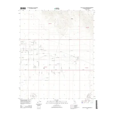 2015 Map of East of Valley Mountain, 2015 Print