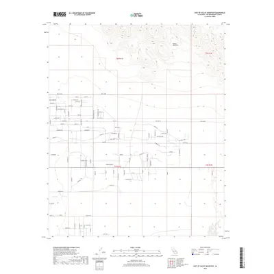 2018 Map of East of Valley Mountain, 2018 Print