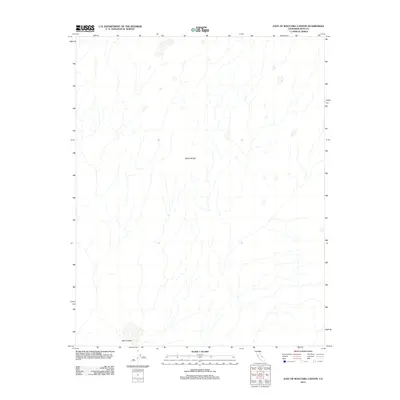 2012 Map of East of Waucoba Canyon, 2012 Print