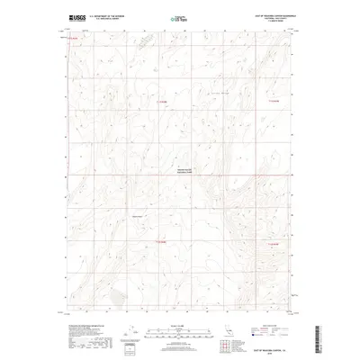 2018 Map of East of Waucoba Canyon, 2018 Print
