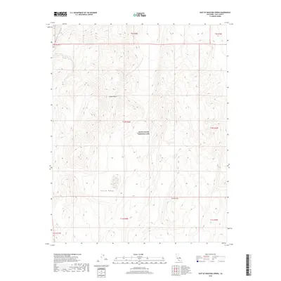 2018 Map of East of Waucoba Spring, 2018 Print