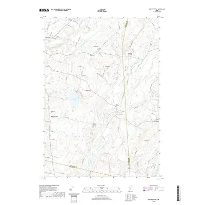 2018 Map of East Pittston, 2018 Print