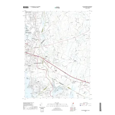 2018 Map of East Providence, 2018 Print