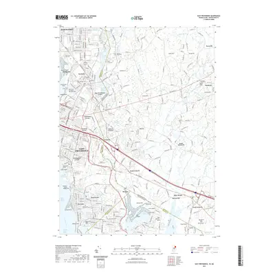 2021 Map of East Providence, 2021 Print
