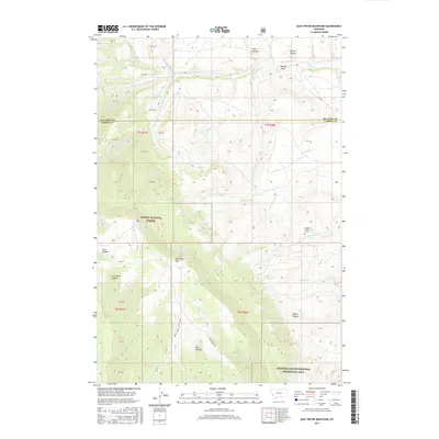 2017 Map of East Pryor Mountain, 2017 Print
