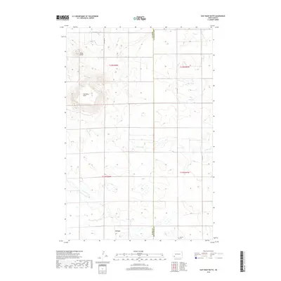 2018 Map of East Rainy Butte, 2018 Print