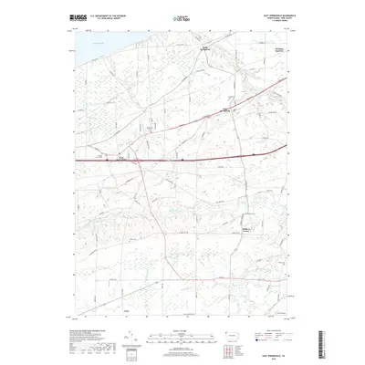 2019 Map of East Springfield, 2019 Print
