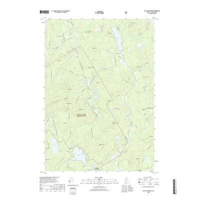 2018 Map of East Stoneham, 2018 Print