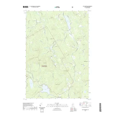 2021 Map of East Stoneham, 2021 Print