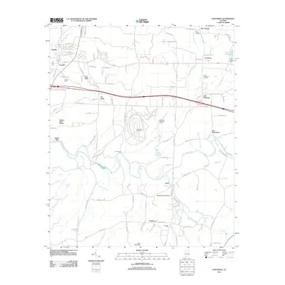 2011 Map of Eastaboga, 2011 Print