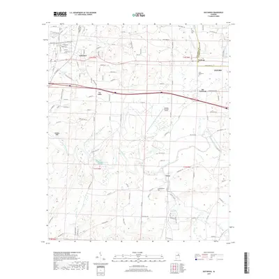 2018 Map of Eastaboga, 2018 Print