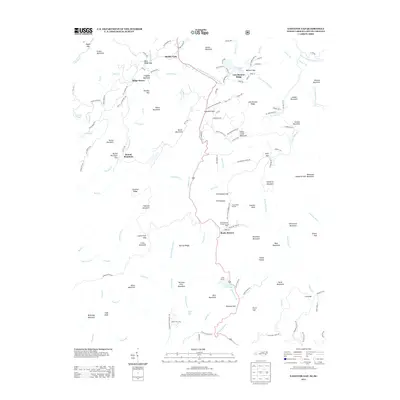 2013 Map of Eastatoe Gap, 2013 Print