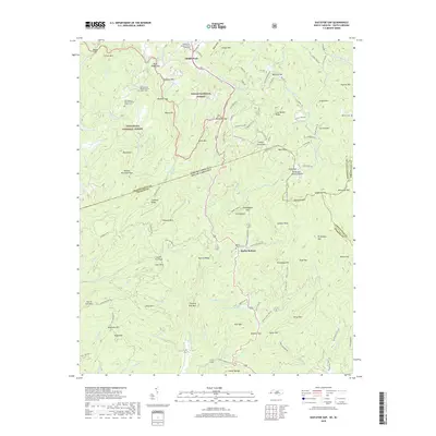 2019 Map of Eastatoe Gap, 2019 Print