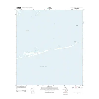 2012 Map of Eastern Isles Dernieres, 2012 Print