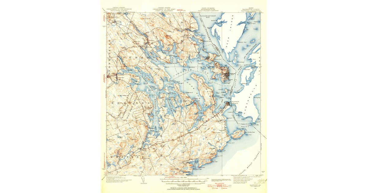 1940s Maps of Lubec ME Pastmaps - Eastport Washington County Me Usgs Topo 1943 P1955 Og 1200x630 
