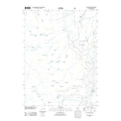 2012 Map of Eaton Peak, 2012 Print
