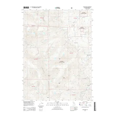 2015 Map of Eaton Peak, 2015 Print