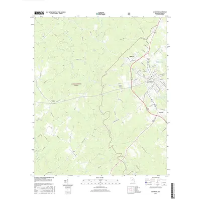 2017 Map of Eatonton, 2017 Print