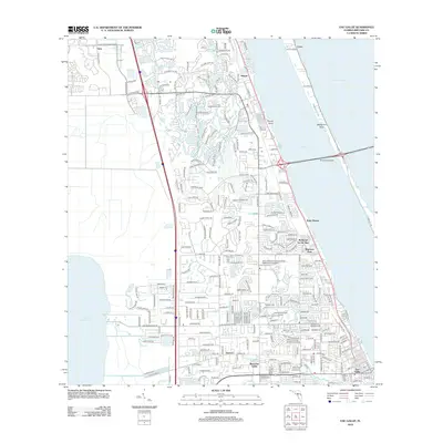 2012 Map of Eau Gallie, 2012 Print