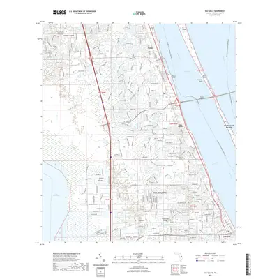 2021 Map of Eau Gallie, 2021 Print