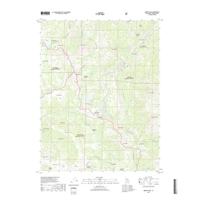 2018 Map of Ebbetts Pass, 2018 Print
