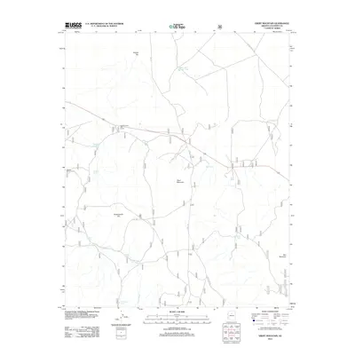 2012 Map of Ebert Mountain, 2012 Print