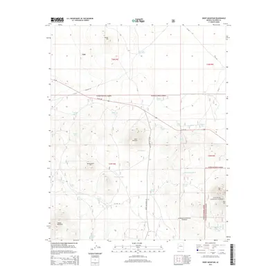 2014 Map of Ebert Mountain, 2014 Print