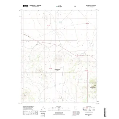 2018 Map of Ebert Mountain, 2018 Print
