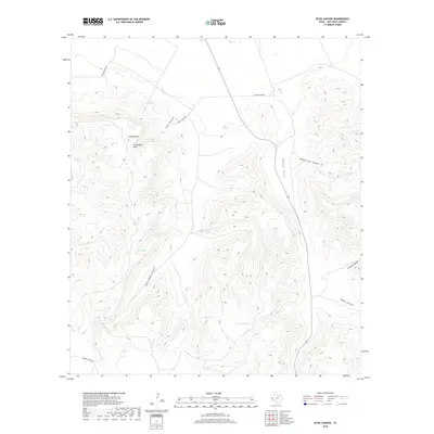 2019 Map of Echo Canyon, 2019 Print