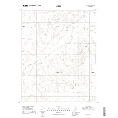 2018 Map of Echo Canyon, 2018 Print