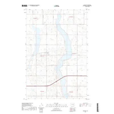 2017 Map of Eckelson, 2017 Print