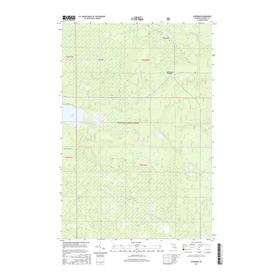 2017 Map of Eckerman, 2017 Print