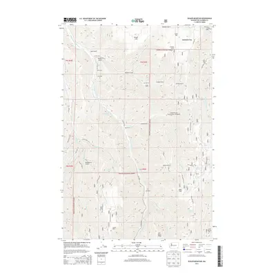 2014 Map of Eckler Mountain, 2014 Print
