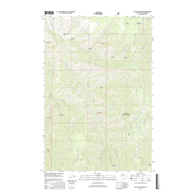 2017 Map of Eckler Mountain, 2017 Print