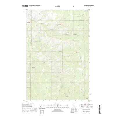 2020 Map of Eckler Mountain, 2020 Print