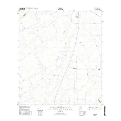 2016 Map of Ecleto, 2016 Print