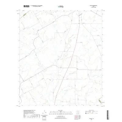 2019 Map of Ecleto, 2019 Print
