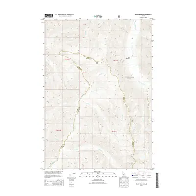 2013 Map of Edaho Mountain, 2013 Print