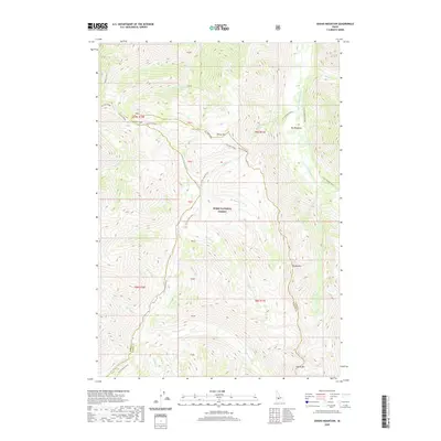 2020 Map of Edaho Mountain, 2020 Print