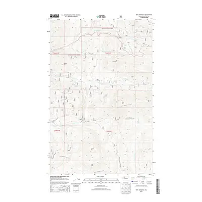 2014 Map of Edds Mountain, 2014 Print