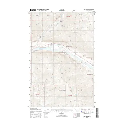 2014 Map of Eddy Mountain, 2014 Print