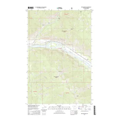 2017 Map of Eddy Mountain, 2017 Print