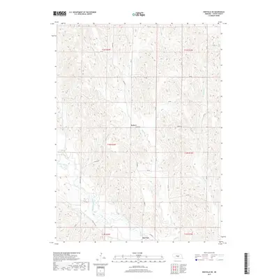 2017 Map of Eddyville NE, 2017 Print