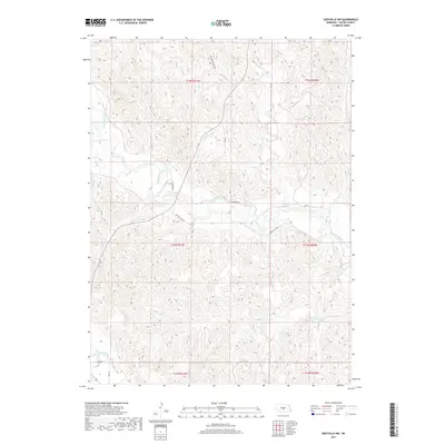 2017 Map of Eddyville NW, 2017 Print