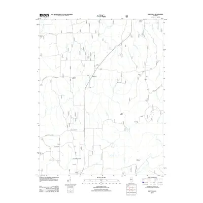 2012 Map of Eddyville, 2012 Print