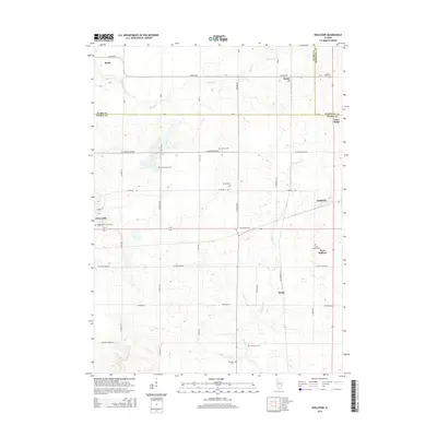 2015 Map of Edelstein, 2015 Print