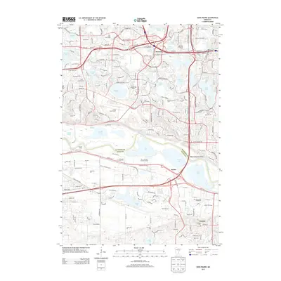 2013 Map of Eden Prairie, 2013 Print