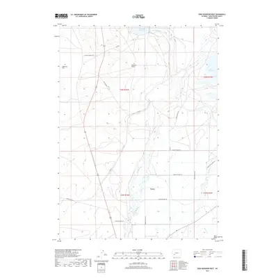 2017 Map of Eden Reservoir West, 2017 Print
